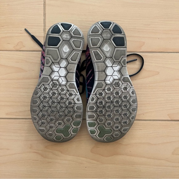 Nike Free 4.0 Flyknit Women’s Size 5.5 Obsidian Vivid Purple - Picture 9 of 9